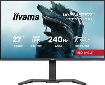 iiyama G-Master GB2771HSU-B1 Red Eagle monitor 27 FHD IPS 0.4ms 240Hz HDR10 G-Sync crni