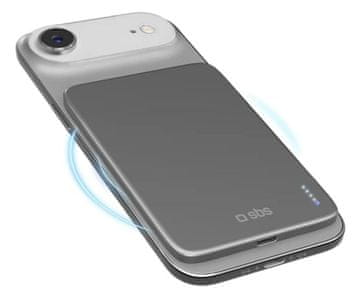 SBS Magnetna Power Bank 3000mAh 15W MagSafe siva
