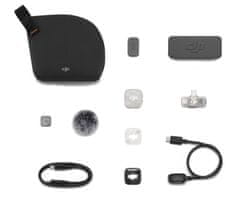 DJI Mic Mini 2S bežični mikrofonski sustav (1 TX + 1 Mobile RX kućište za punjenje) crni