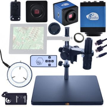 Rosfix Earth Pro MCEP-0.5X digitalni mikroskop + Scorpius Pro KMSP-HDMI-USBI kamera + osvjetljivač + Draco plava kamera
