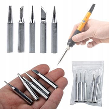 Rosfix Set lemilica 900M 5 kom (I, B, K, 2.4D, 1C) | Promjer 6 mm | Duljina 26 mm | Za YIHUA WEP 936 853D 878D