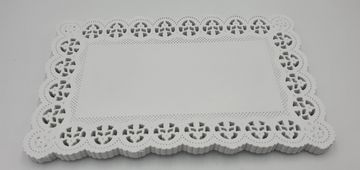 Ukrasne salvete 24 x 15 cm pravokutne 100 kom bijele 22-31