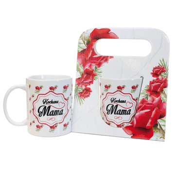 CLOCKODILE Keramička šalica u ukrasnom pakiranju s natpisom "Draga mama"