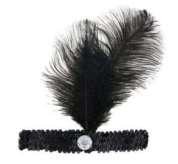 GoDan retro traka za glavu - kabaret crna ORKCN-YH