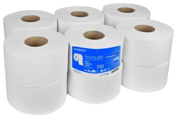 Jumbo celulozni toaletni papir, dvoslojni, 800 listova, 100 m, 12 kom., bijeli