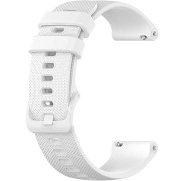 GS Univerzalni silikonski remen 22 mm, mrežasta tekstura, bijela