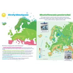 Fenix ATLAS EUROPE ZA DJECU OBRAZOVNE KNJIGE KARTE ZEMLJE KONTINENTI