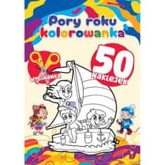Fenix BOJANKA GODIŠNJA DOBA EDUKATIVNA SLIKARICA ZA DJECU PRIRODA +50 NALJEPNICA