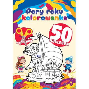 Fenix BOJANKA GODIŠNJA DOBA EDUKATIVNA SLIKARICA ZA DJECU PRIRODA +50 NALJEPNICA