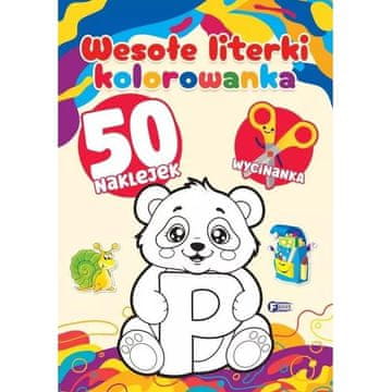 Fenix BOJANKA SRETNA SLOVA KNJIGA ZA SLIKANJE UČENJE PISANJA ABECEDE +50 NALJEPNICA