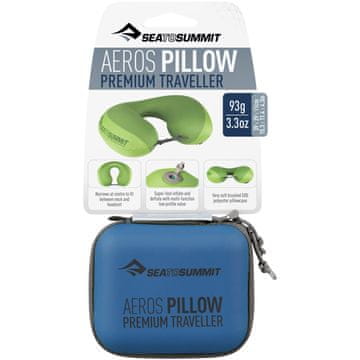 SEA Sea To Summit Aeros Premium Deluxe jastuk na napuhavanje, plavi