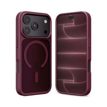 ETUI CRONG Etui Matte Magnetic MagSafe za iPhone 18 Pro Max / 17 Pro Max - Burgundska