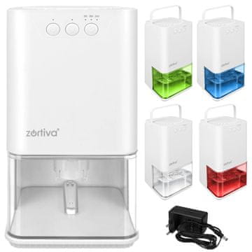 Zortiva LED RGB 36W odvlaživač zraka i upijač vlage 1400ml Serivo bijela