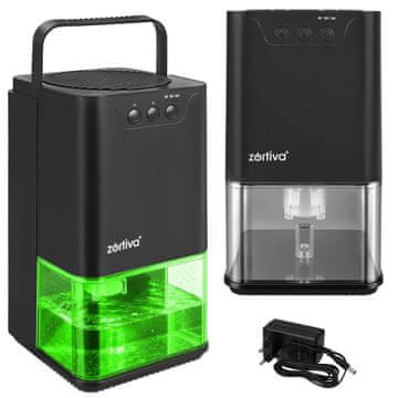 Zortiva LED RGB 36W odvlaživač zraka i upijač vlage 1400ml Serivo crni