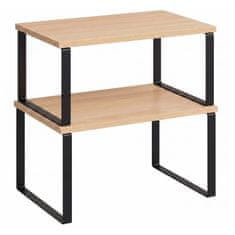 Northix Crni set od 2 stalka za začine – podesivi MDF i željezo