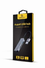 Gembird UHB-U3P1U2P3-01 4 priključka 1xUSB 3.1 + 3xUSB 2.0 aluminij