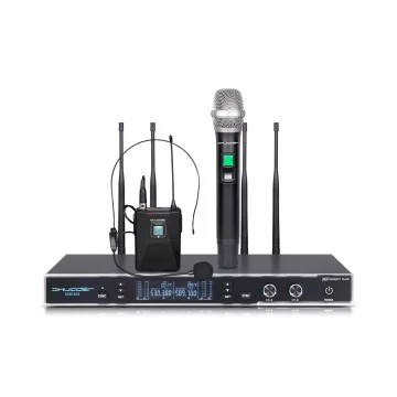 DE Microphones 2 ručni + naglavni mikrofoni SDR1803