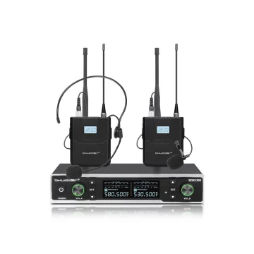 DE SDR1304 bežični mikrofoni 2x bodypack + mikrofon za slušalice