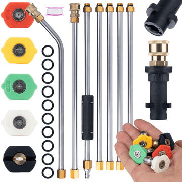 SET OD 7 PRODUŽETAKA ZA KARCHER MLAZNICU 2,6 M 1/4” ZAKRIVENA