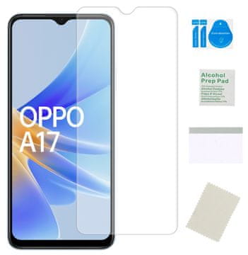Zaštitna folija za hidrogelni zaštitnik zaslona za OPPO A17, čvrsto, otporno na lomljenje staklo.