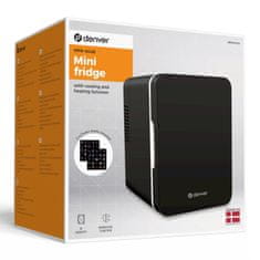 Denver Minifrižider/grijač, 4 l, 220 V + 12 V, crni
