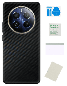 Zaštitna folija za REALME 12 PRO / 12 PRO+ 5G s karbonsko crnom 3D skin poleđinom