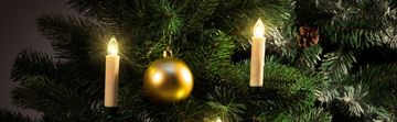 Northix LED svijeće za božićno drvce, 20 komada, daljinski upravljač