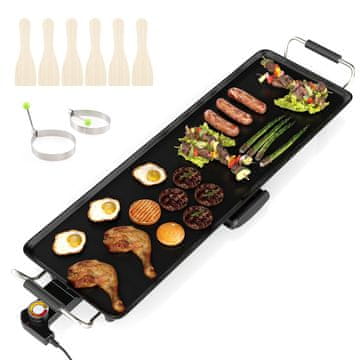 Northix Električna ploča za teppanyaki roštilj, 70 cm, neprianjajuća površina