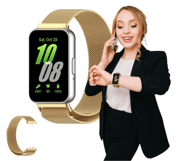 Remen za SAMSUNG GALAXY FIT 3 sat, zlatni magnetski, BOJE