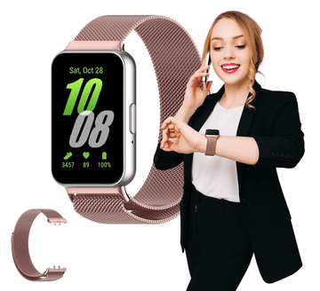 Remen za SAMSUNG GALAXY FIT 3 sat, ružičasti magnetski, BOJE