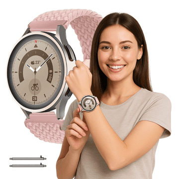 Remen za Garmin Forerunner 55 / 158 / 245 / 645 / Glazbenu traku ružičaste boje 20 mm