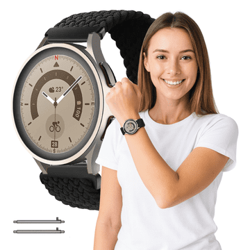 Remen za Samsung Galaxy Watch Active 2, crne boje