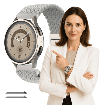 Remen za Huawei Watch GT 5 Pro 42mm sivi remen s teleskopima COLORS 18mm