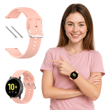 Remen za Huawei Watch GT 2 3 4 5 46mm pro 48mm silikonski remen roze BOJE
