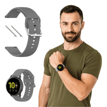 Remen za Huawei Watch GT2 GT3 42mm Pro 43mm silikonski sivi 20mm