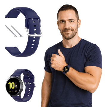 Remen za Huawei Watch GT2 GT3 42mm Pro 43mm silikonski remen tamnoplave boje 20mm