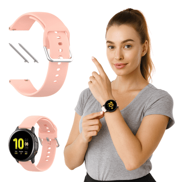 Remen za Samsung Galaxy Watch 4 5 6 7 40mm/44mm/45mm/46mm/47mm Pro roza