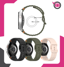 Remen za Samsung Galaxy Watch 4 5 6 7 40/44/45/46/47mm S/M/L crni 20mm