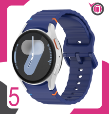 Remen za Samsung Galaxy Watch 4 5 6 7 40/44/45/46/47mm S/M/L crni 20mm