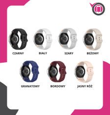 Remen za Samsung Galaxy Watch 4 5 6 7 40/44/45/46/47mm S/M/L crni 20mm
