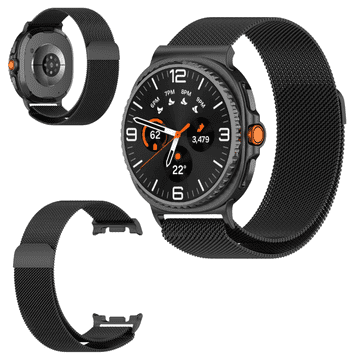 Remen za SAMSUNG GALAXY WATCH 8 40MM 44MM 8 CLASSIC 46MM narukvica crna