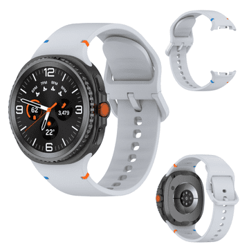 Remen za Samsung Galaxy Watch 8 40mm / 44mm / 8 Classic 46mm S/M sivi
