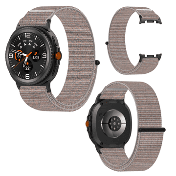 Remen za Samsung Galaxy Watch 8 40/44mm/ 8 Classic 46mm najlonski ružičasti remen