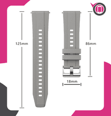 Remen za Garmin Forerunner 255S 265S Vivoactive Venu2S 3S 4S Crni silikonski