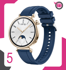 Remen za Garmin Forerunner 255S 265S Vivoactive Venu2S 3S 4S Crni silikonski