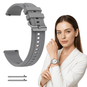 Remen za Huawei Watch GT4 / GT5 / GT6 41 mm s opružnim šipkama sive boje 18 mm