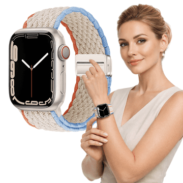 Pleteni remen za Apple Watch 38 mm 40 mm 41 mm L narukvica boja