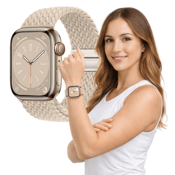 Pleteni remen za Apple Watch 38mm 40mm 41mm remen jaka L narukvica
