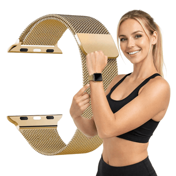 Remen za Apple Watch 38/40/41/42 (s10) metalna narukvica zlatna