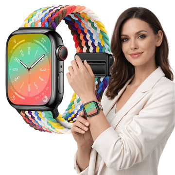 Remen za Apple Watch 42 mm 44 mm 45 mm 49 mm Pletena narukvica BOJE